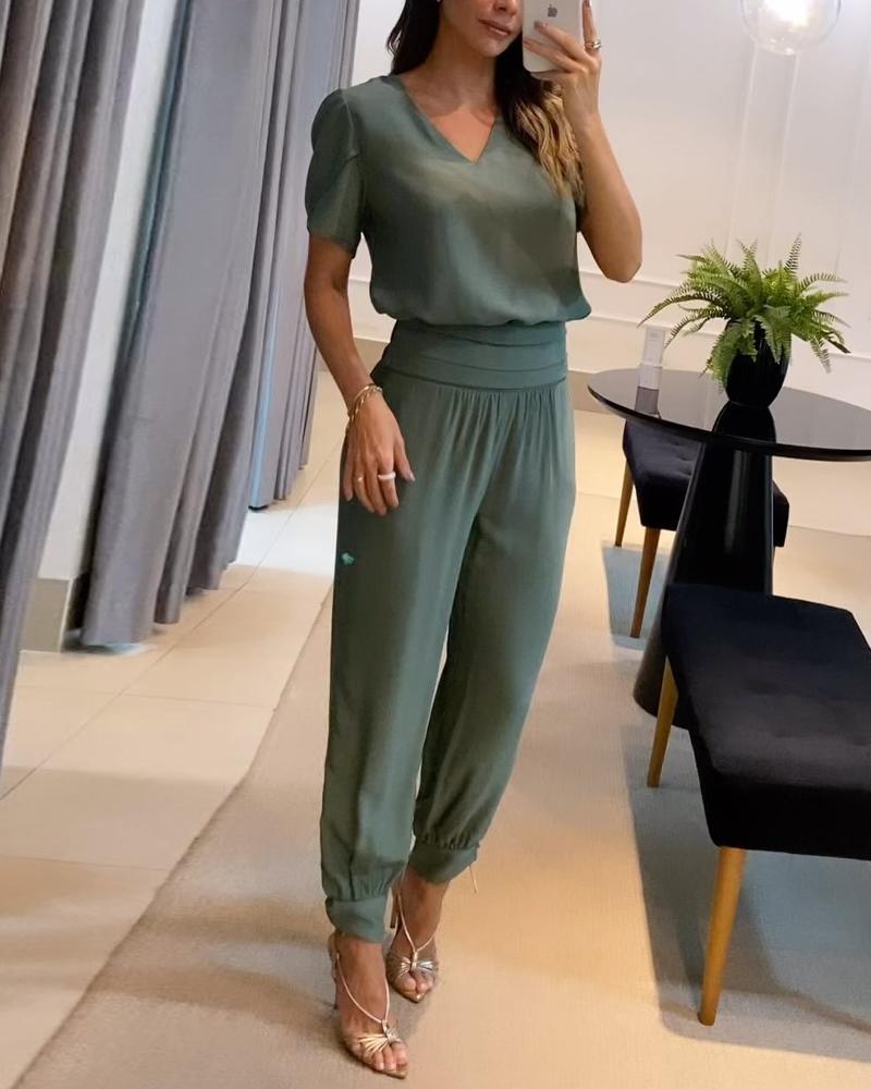 Valenzora | Women's V-neck jumpsuit