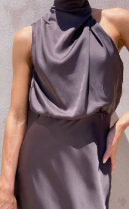 Valenzora | Satin-colored multi-colored slim-fit casual two-piece suit