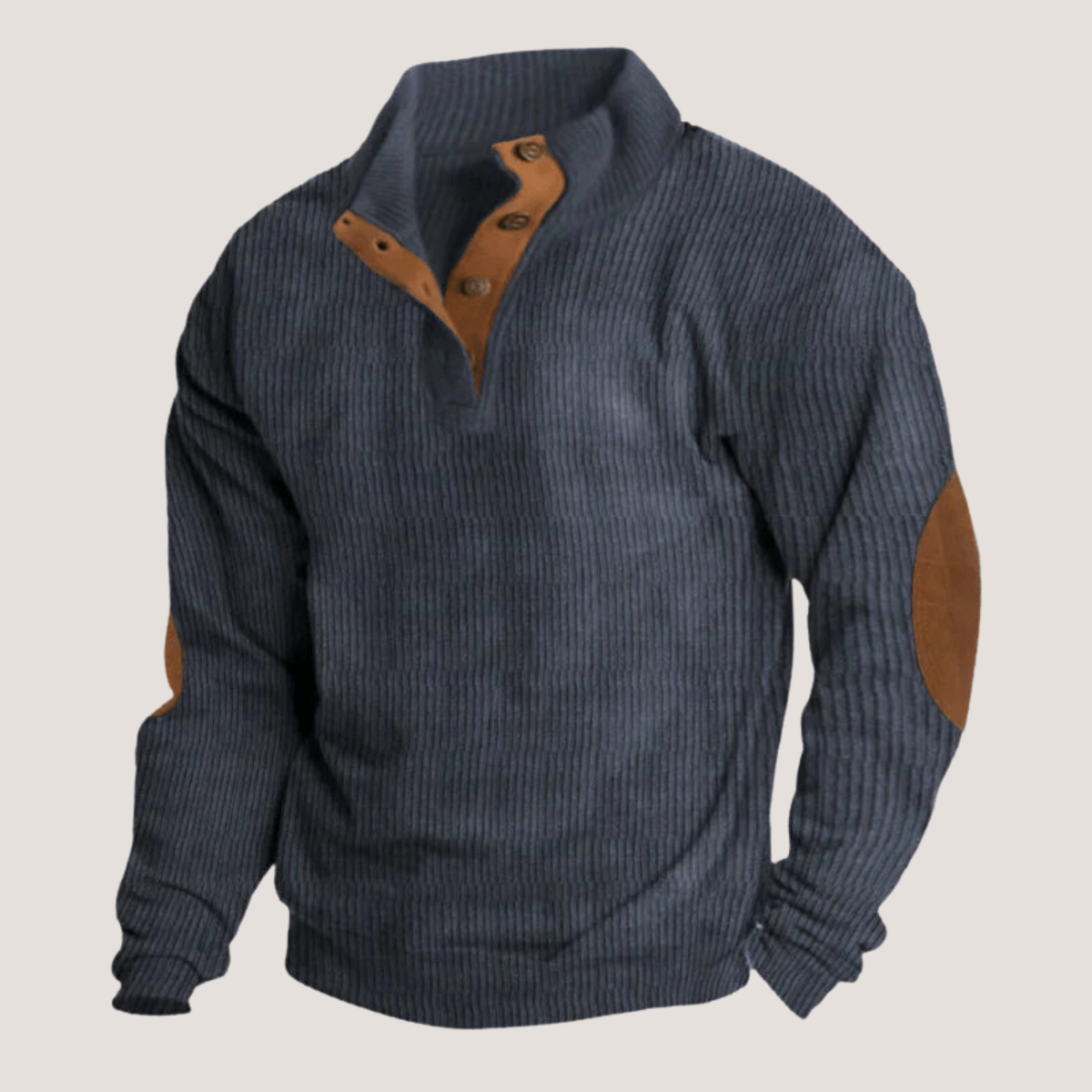 Valenzora | Geripptes Shirt mit Knopfleiste