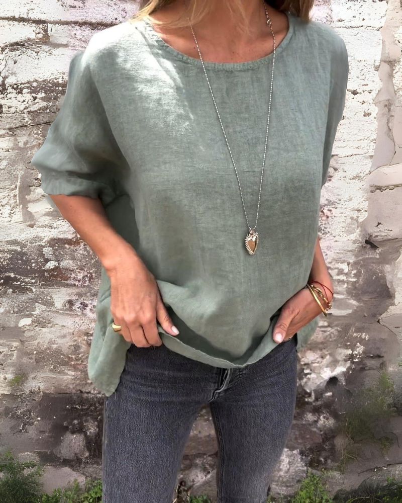 Valenzora | Lightweight T-shirt made of cotton & linen