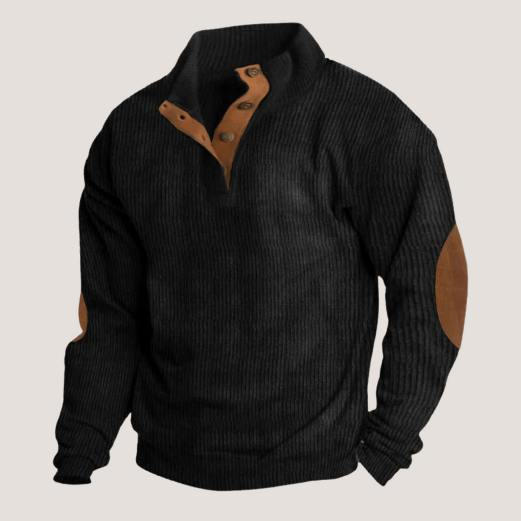 Valenzora | Geripptes Shirt mit Knopfleiste