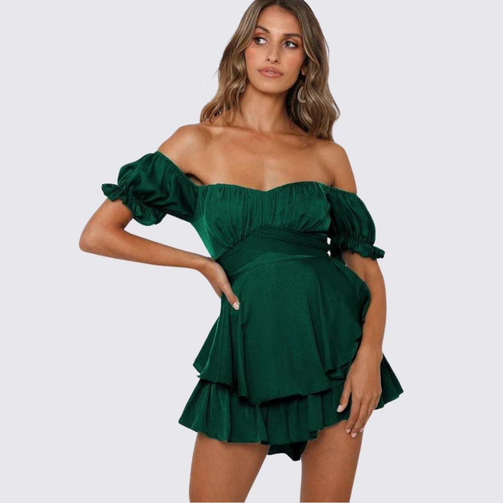 Valenzora | Off-the-shoulder ruffled jumpsuit