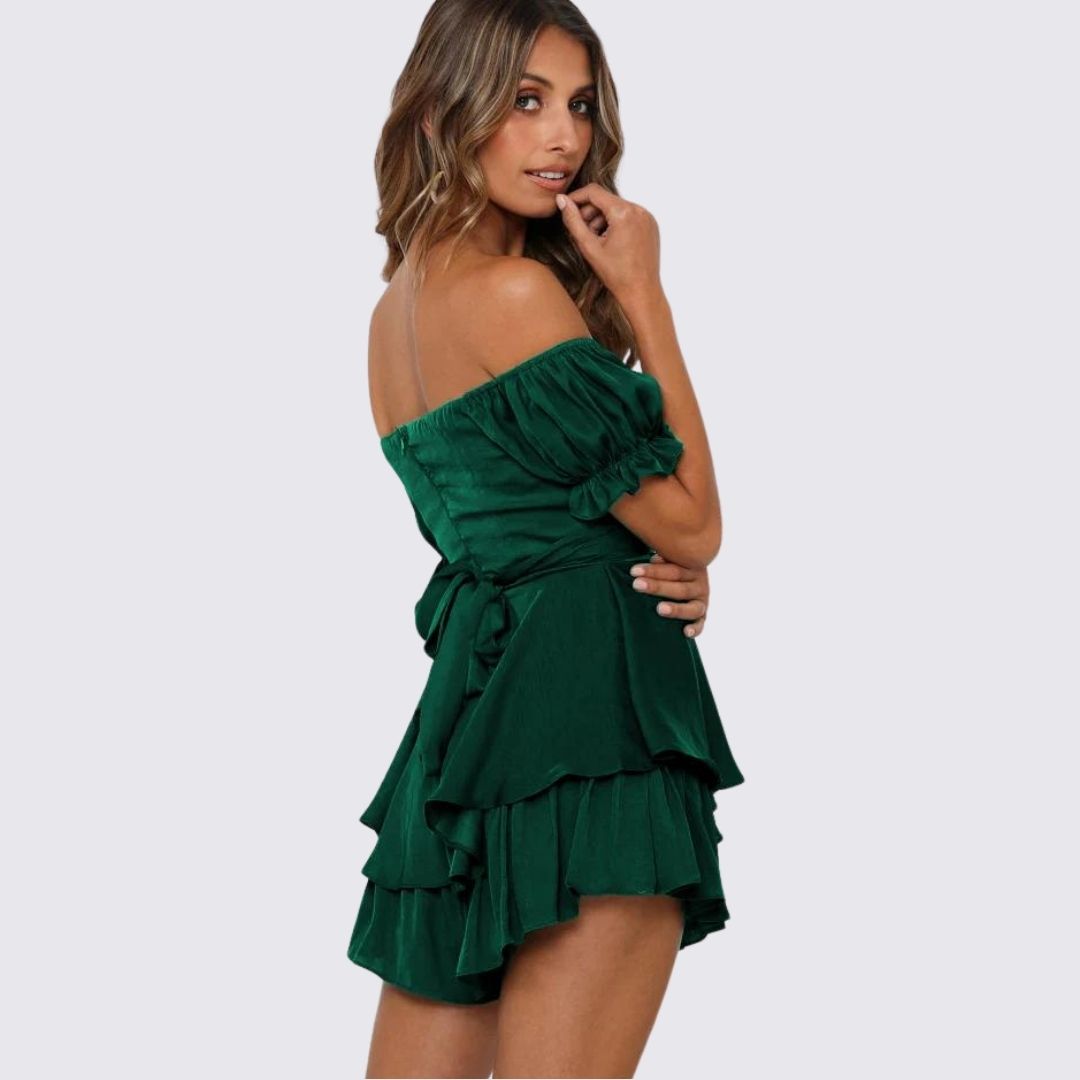Valenzora | Off-the-shoulder ruffled jumpsuit