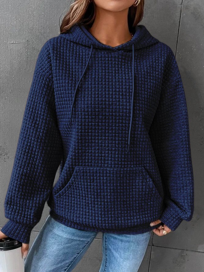 Valenzora | Lässiger einfarbiger Hoodie für Damen