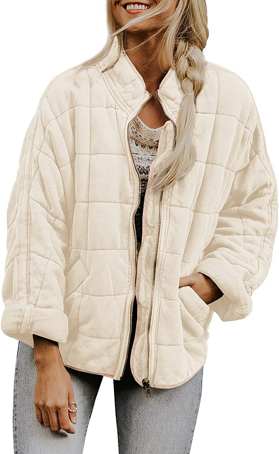 Valenzora | Lockere Jacke aus dicker Baumwolle