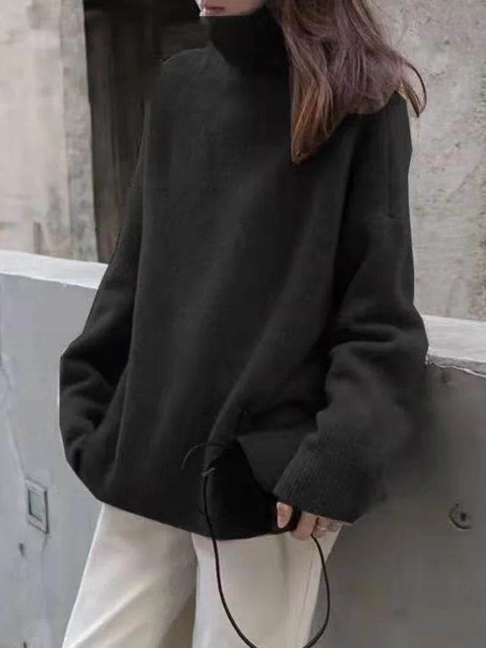 Valenzora - Casual Cashmere Turtleneck Sweater for Women