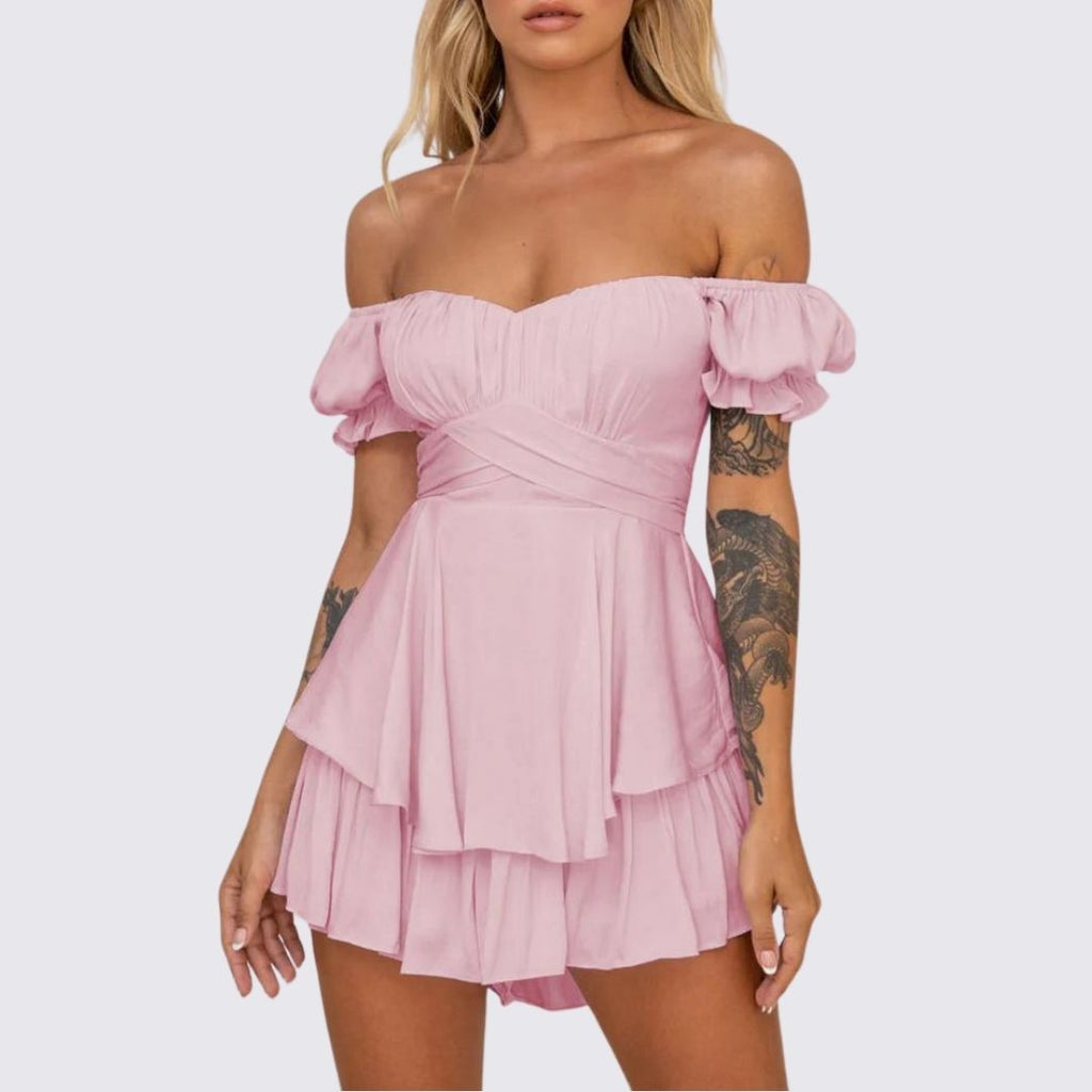 Valenzora | Off-the-shoulder ruffled jumpsuit