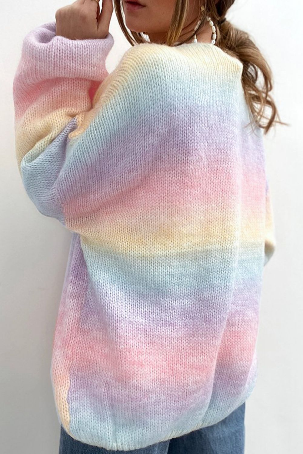 Valenzora | Cardigan mit offenem Saum und überschnittenen Schultern