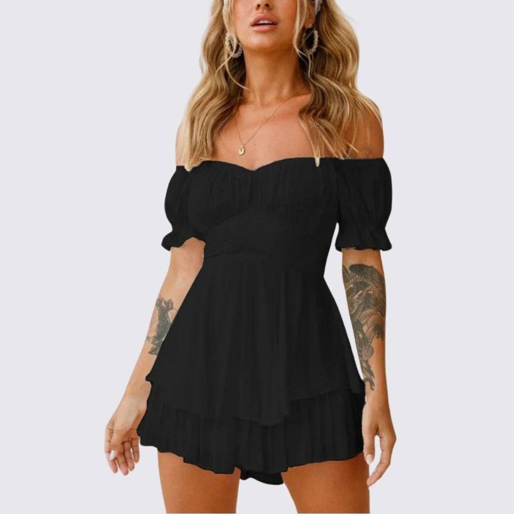 Valenzora | Off-the-shoulder ruffled jumpsuit
