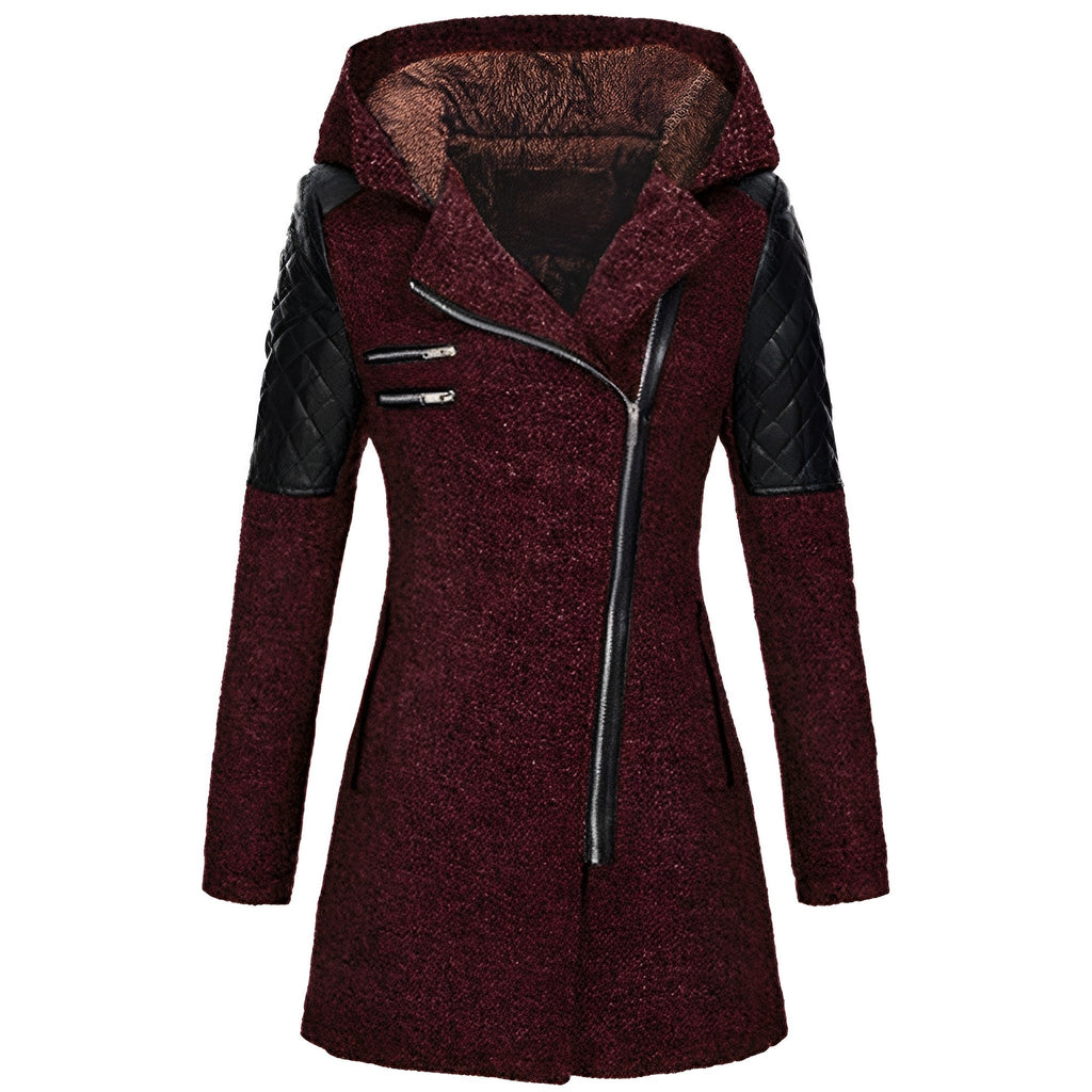 Valenzora | Winter Wool Trench Coat with Hood
