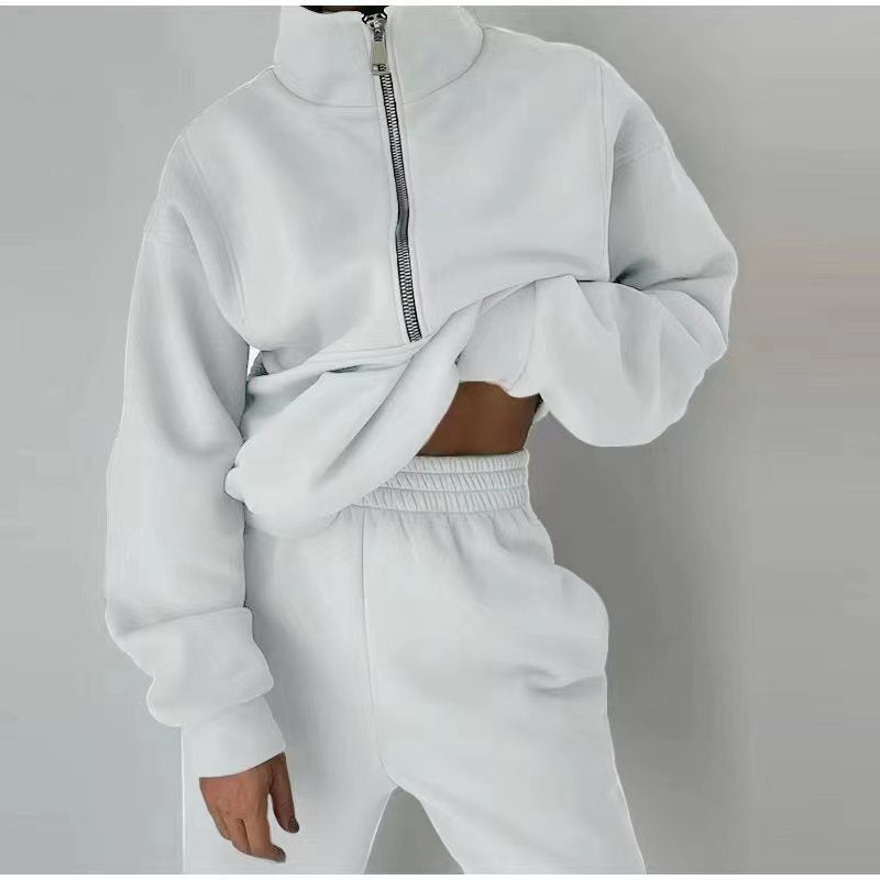 Valenzora Sweatshirt und Hose für Damenbekleidung mit Reißverschluss