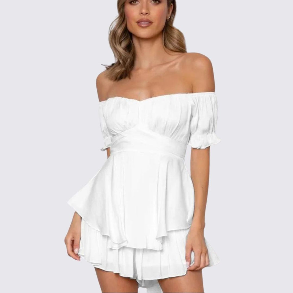 Valenzora | Off-the-shoulder ruffled jumpsuit