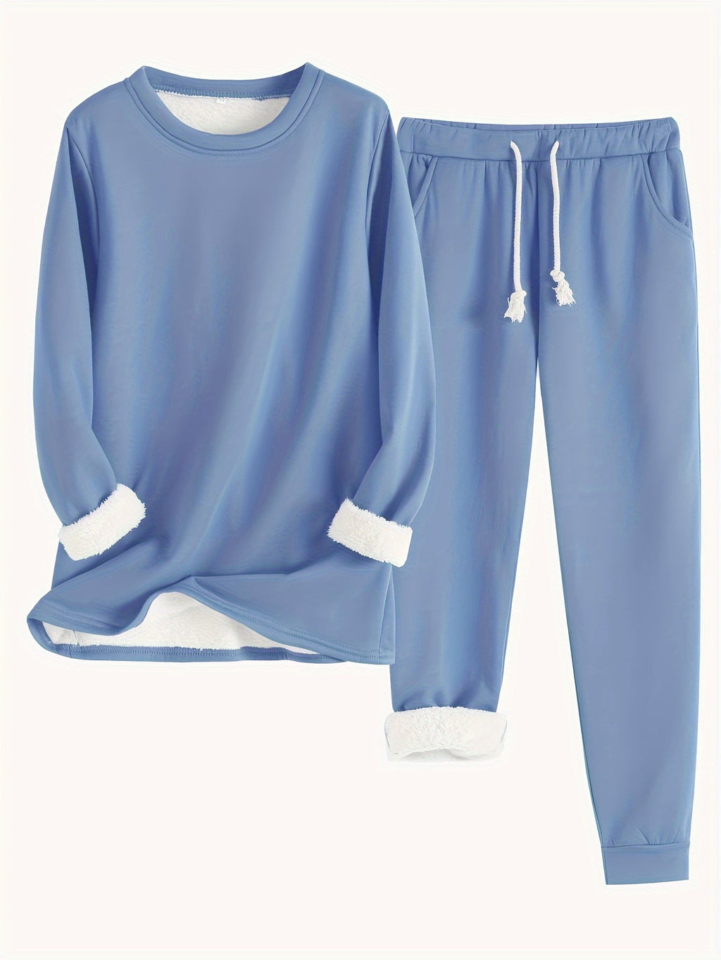 Valenzora | Stylisches Winter-Casual Thermo-Sweatshirt und Jogginghosen-Set für Damen