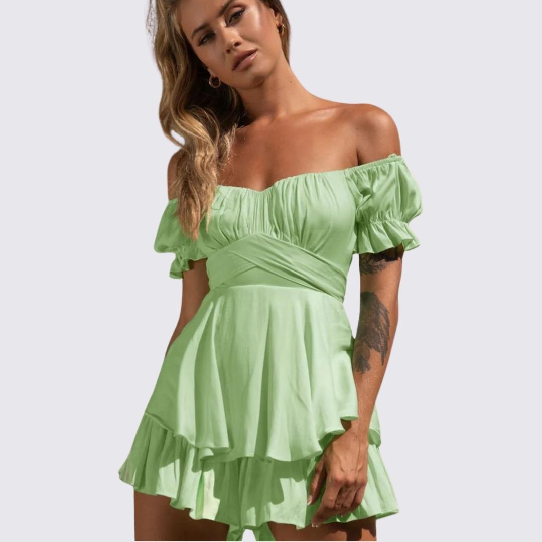 Valenzora | Off-the-shoulder ruffled jumpsuit