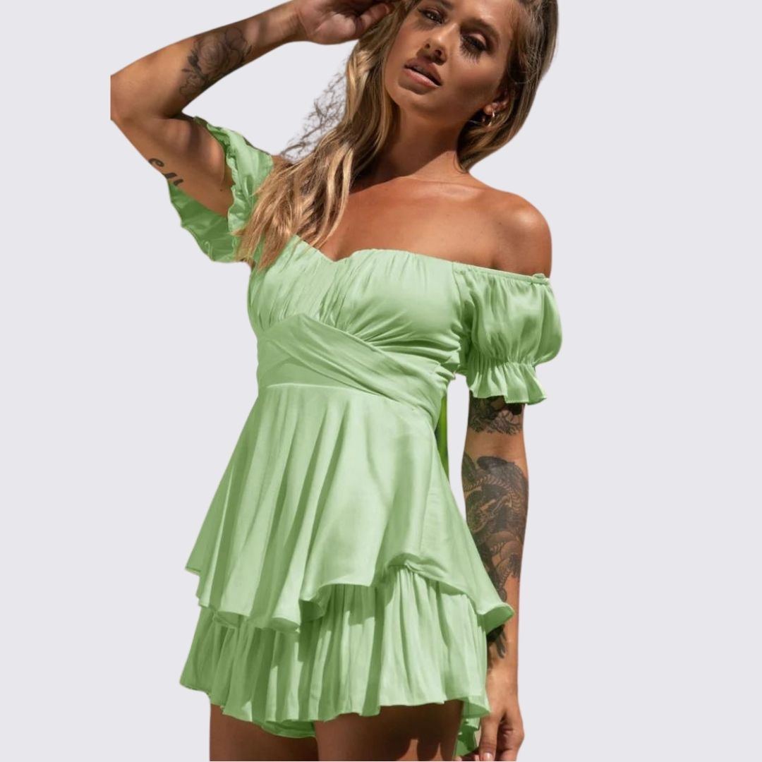 Valenzora | Off-the-shoulder ruffled jumpsuit