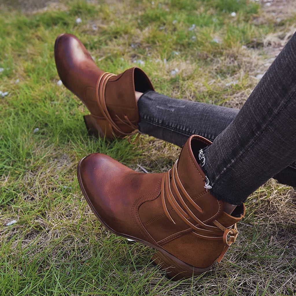 Women's Vintage Lace-Up Boots