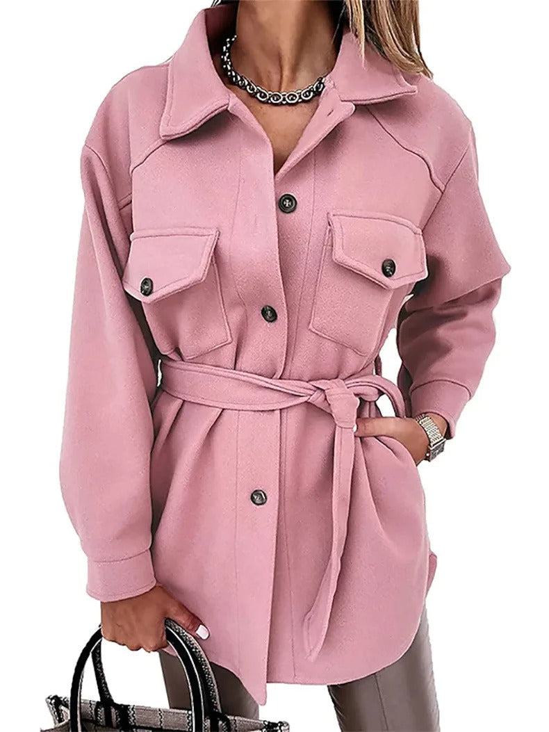 Valenzora | Summer jacket, lightweight wool, long jacket