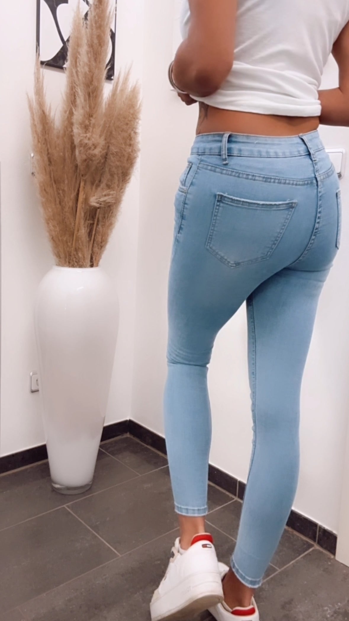 Waist jeans "K679", skinny fit / light wash Art. 5670