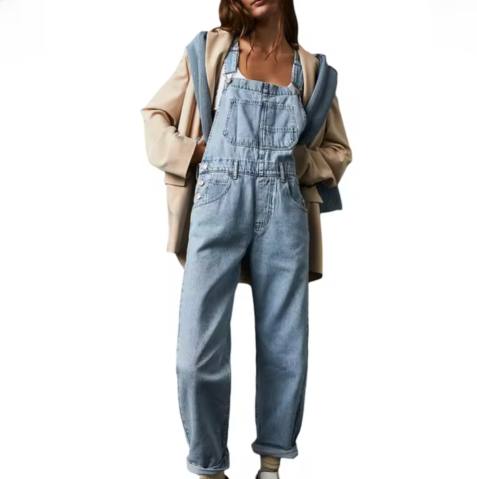 Valenzora | Loose denim jumpsuit