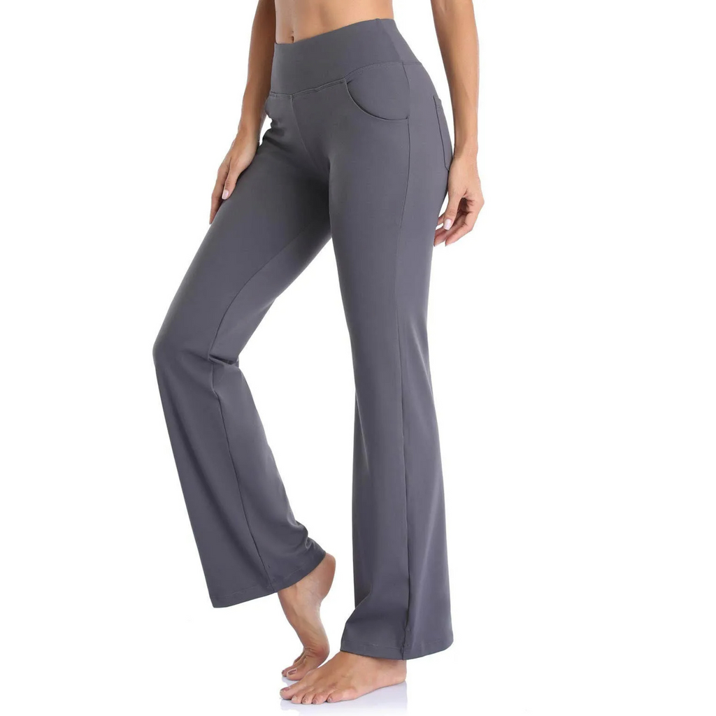 Valenzora | Sporty flared trousers with high waist