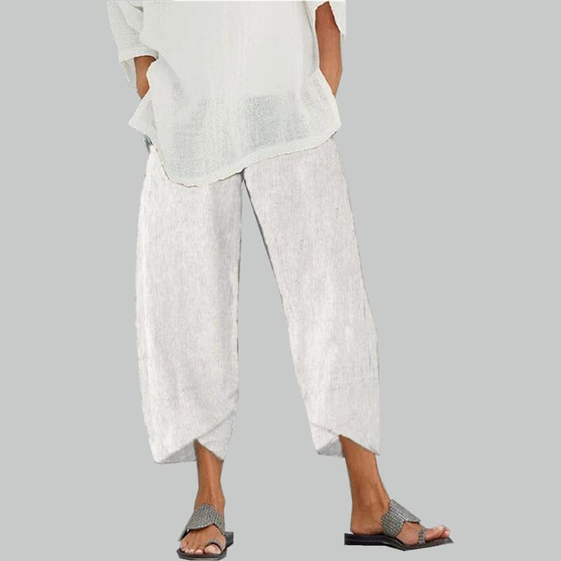 Valenzora | Women's Trousers Lightweight Cotton and Linen Women's Summer Comfort