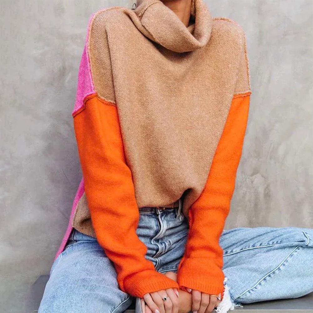 Valenzora – Color block sweaters are a winter trend