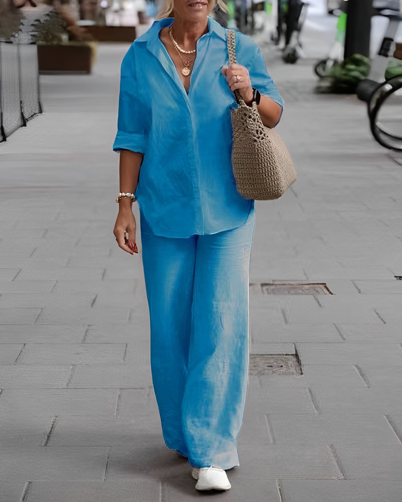 Valenzora | Relaxed linen trousers with a breezy fit for women