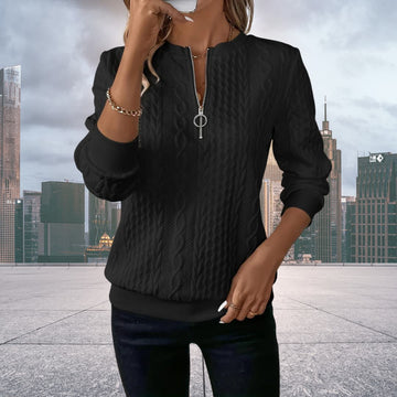 Valenzora | Women's Half Zip Knit Sweater