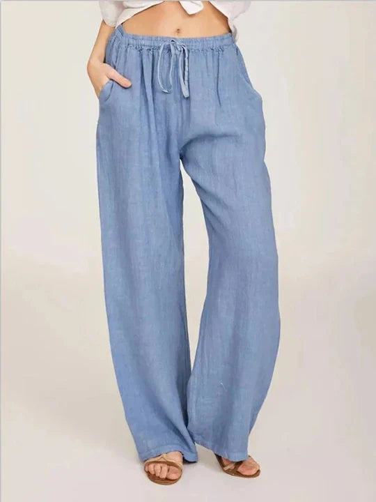 Valenzora | Cotton Linen Trousers