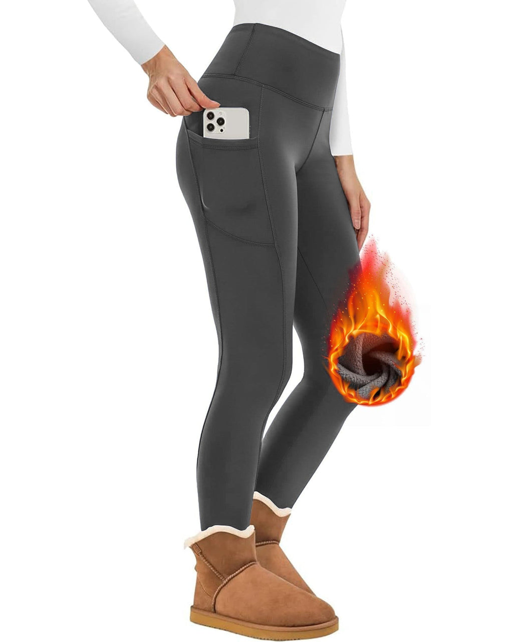 Valenzora | Beautiful fitted fleece wool leggings