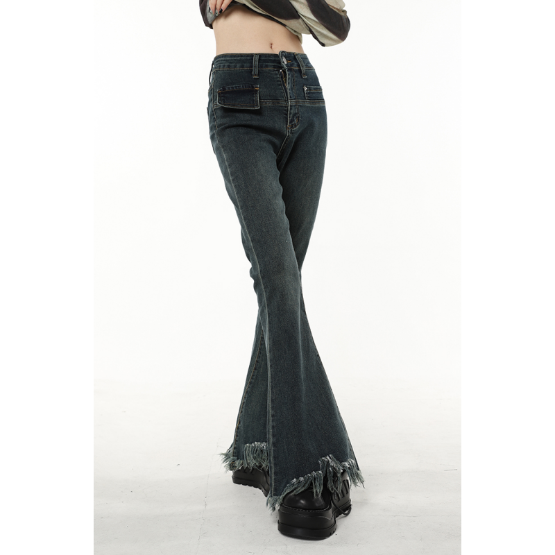 Valenzora | Schwarze Vintage-Jeans für Damen