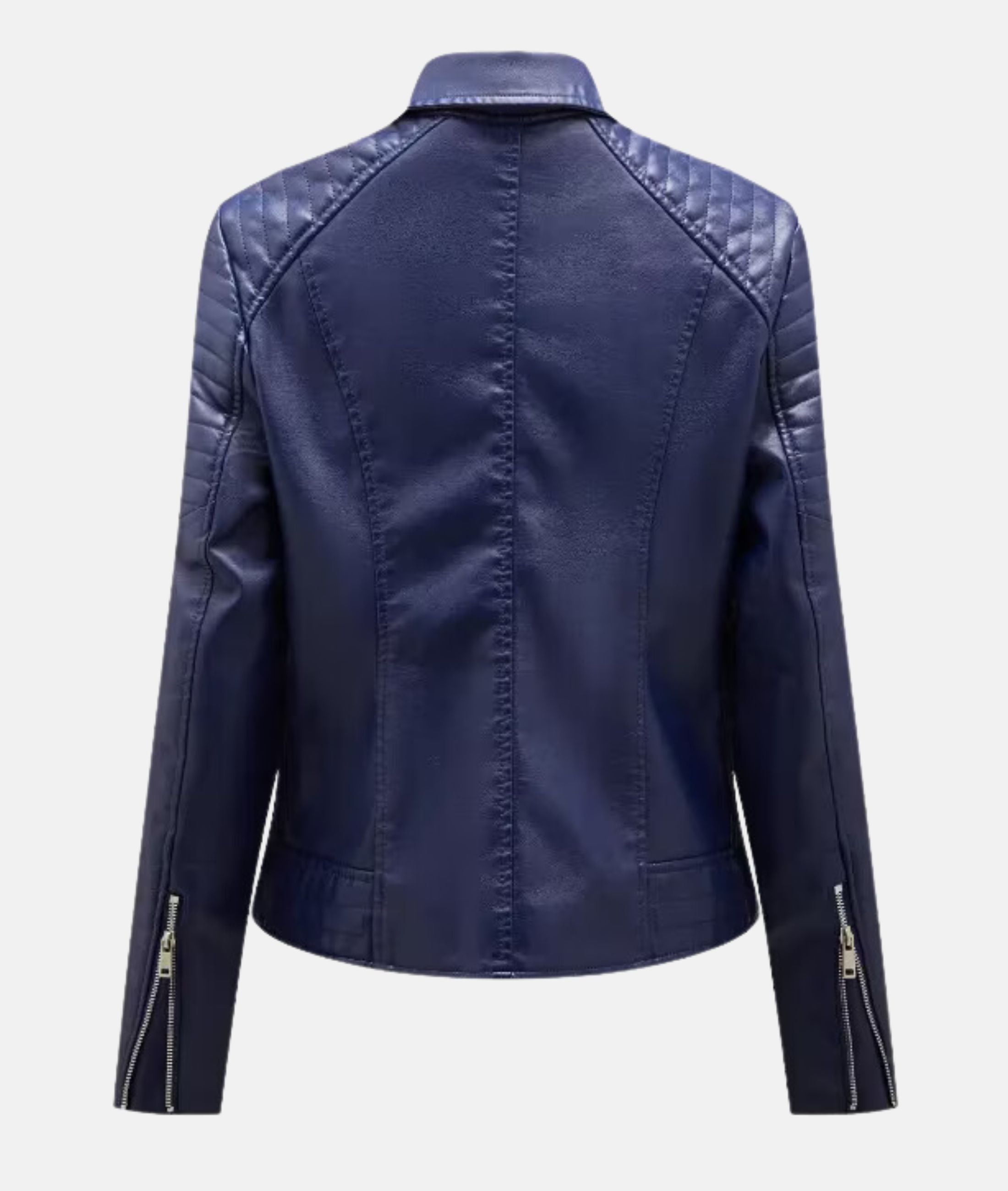 Valenzora | Women's leather jacket without hood - Stylish biker jacket