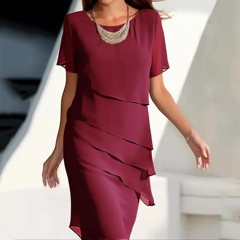 Valenzora | Elegant chiffon dress