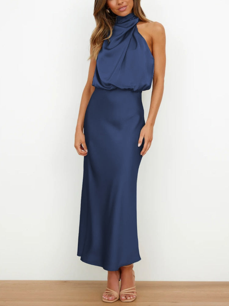 Valenzora | Seidenkleid mit gesprenkeltem Design für Damen