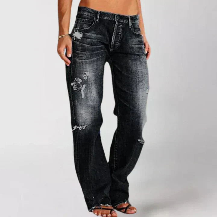 Valenzora | Loose-fitting wide-leg jeans for women