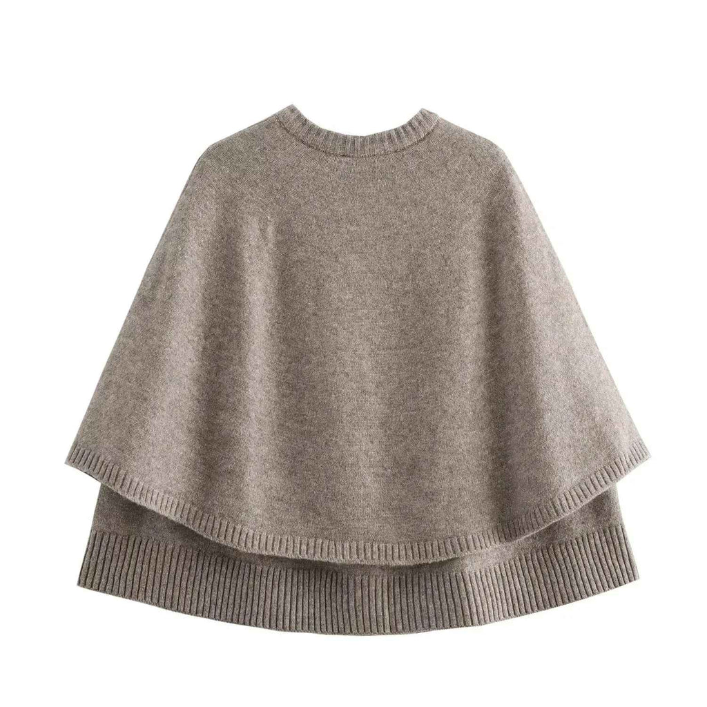 Valenzora | Eleganter Umhang mit Knopfleiste