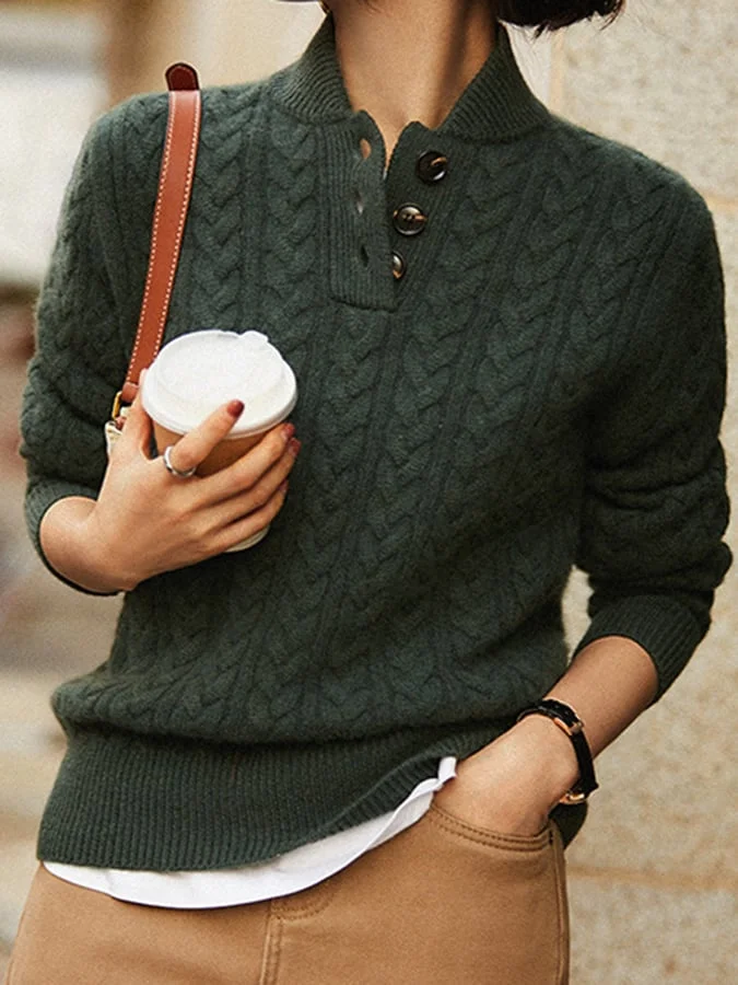 Valenzora | Cable-knit winter sweater for women
