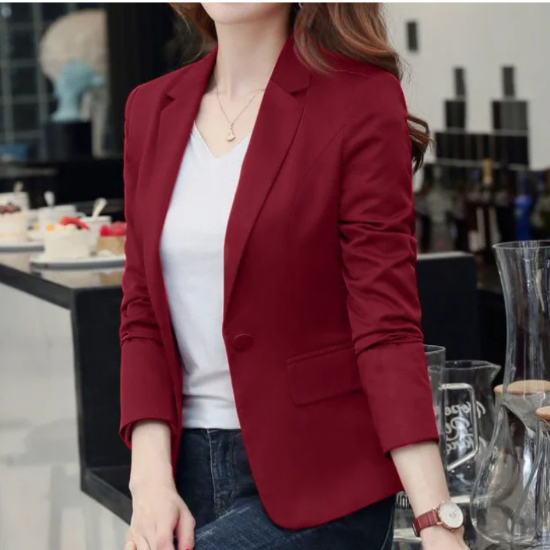 Valenzora | Eleganter Damenblazer mit langen Ärmeln, ideal für die Arbeit