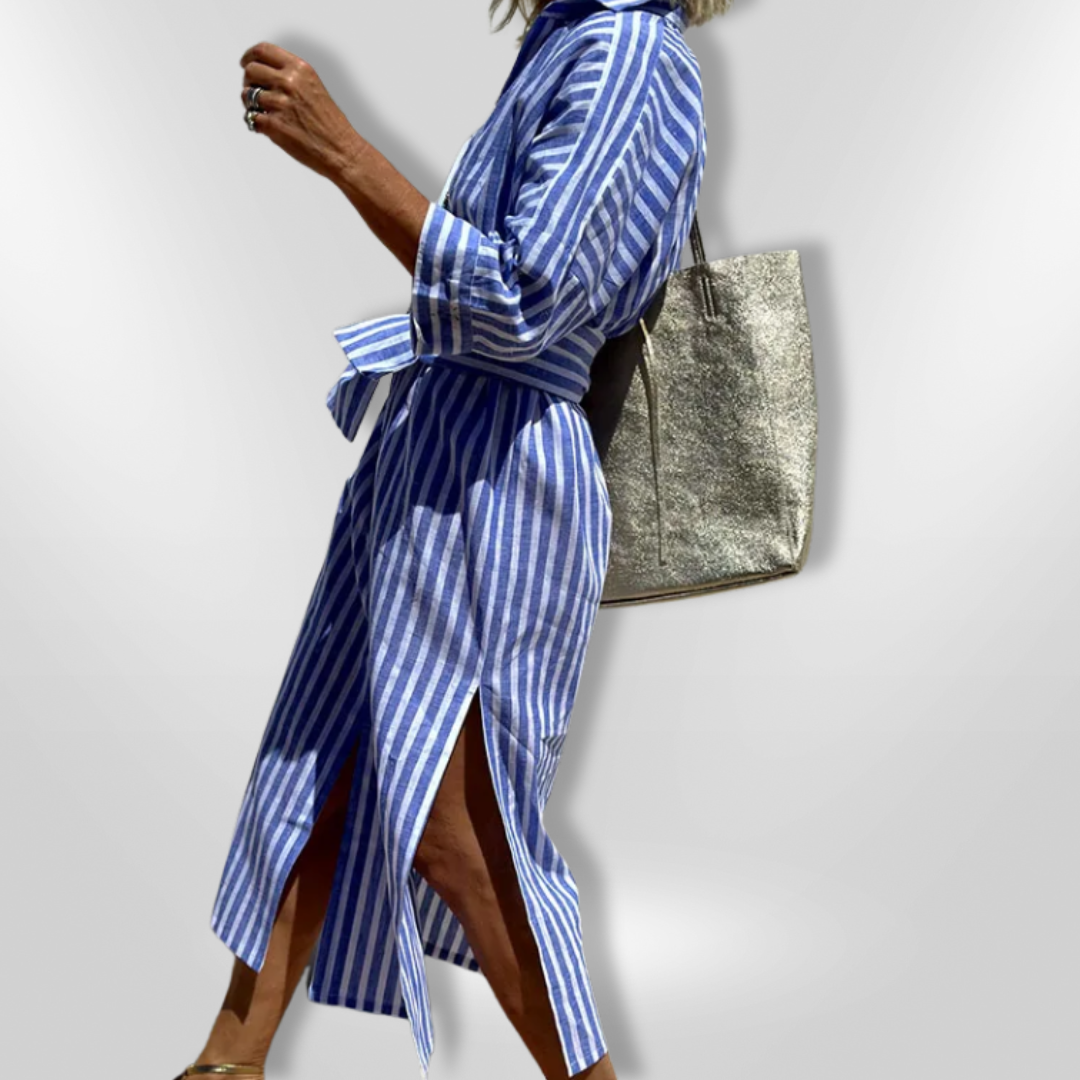 Valenzora | Striped shirt dress