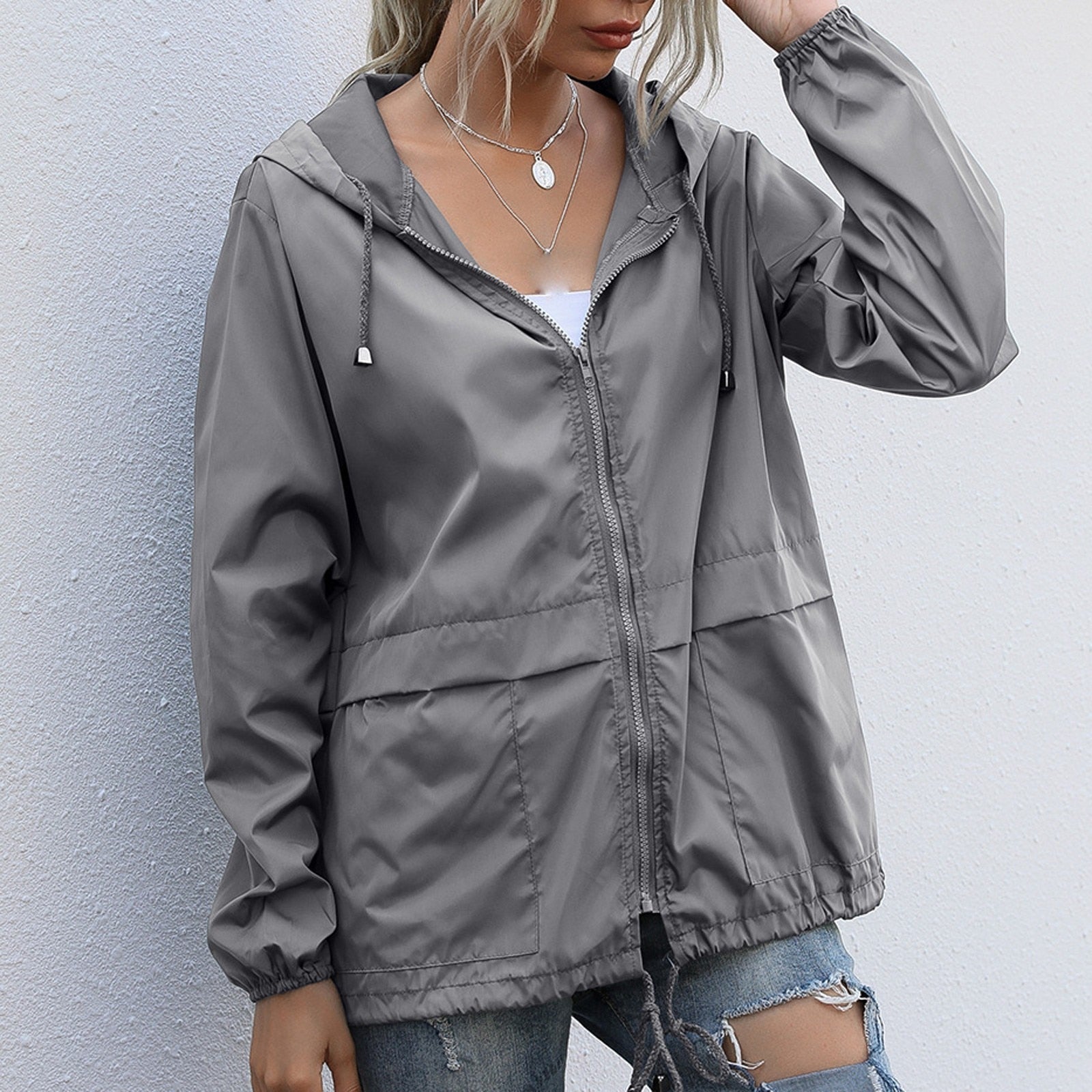 Valenzora Windbreaker | Winddichter Regenmantel für Damen