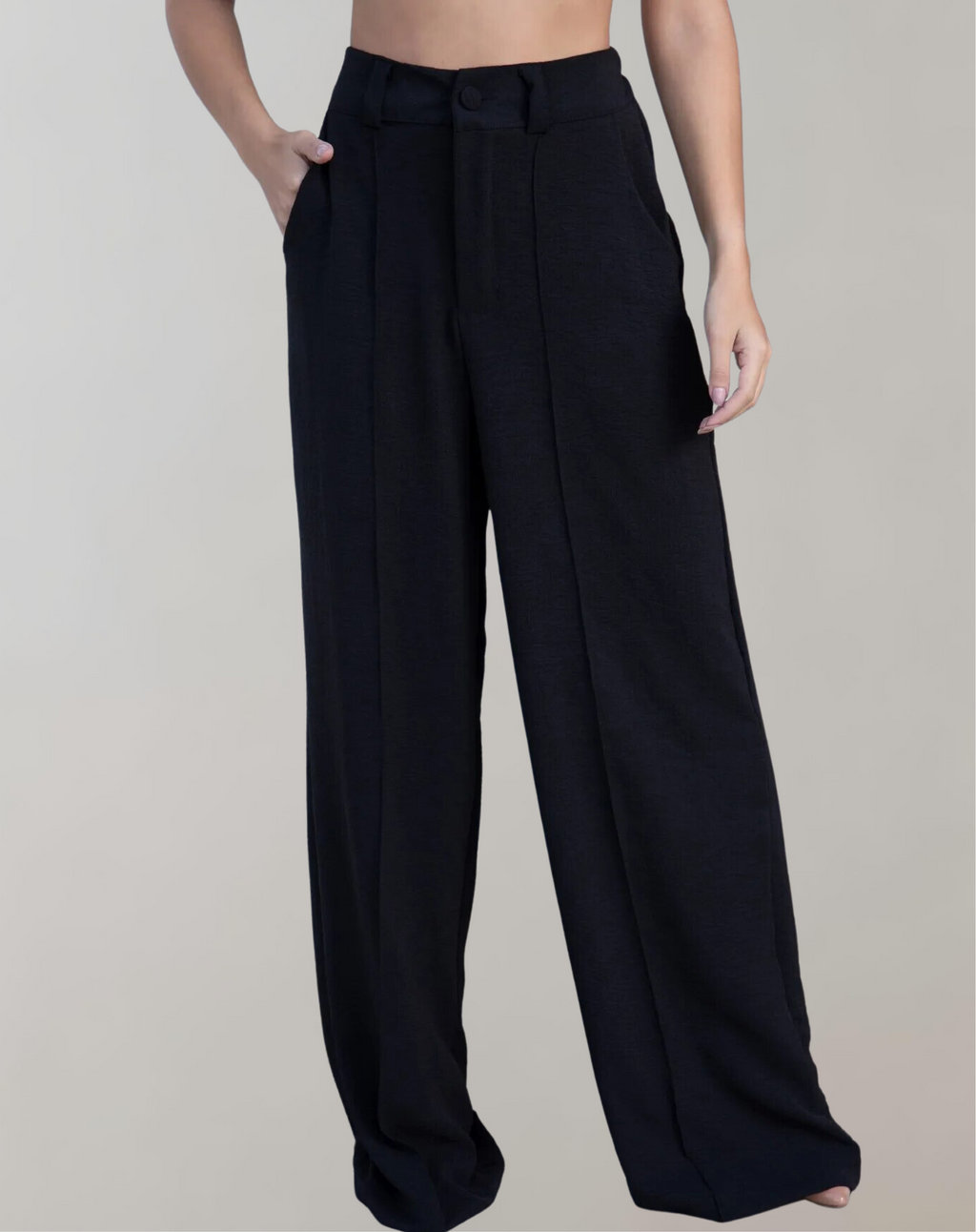 Valenzora - Long trousers with a wide waistband