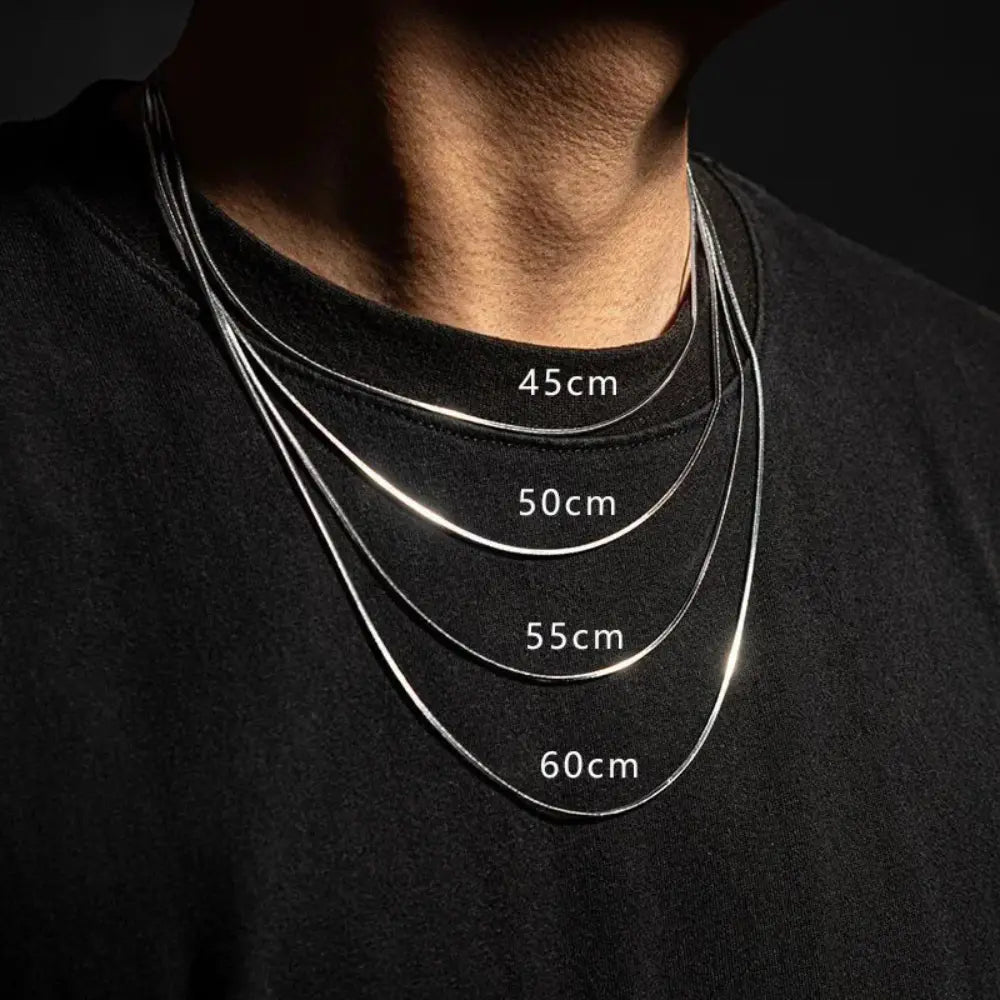 Valenzora | 2mm Schlangengliederkette 925 Sterling Silber Halskette