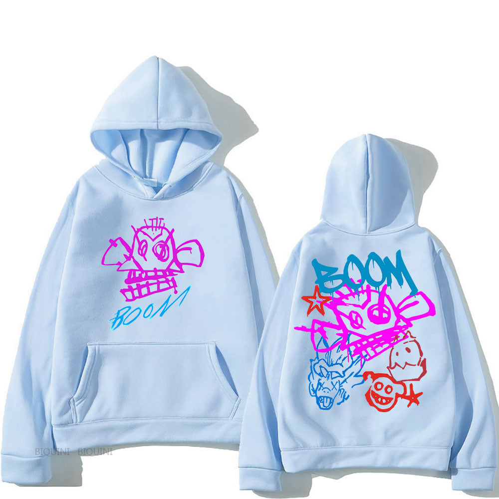 Valenzora | Arcane Jinx Cartoon Langarm-Kapuzenpullover