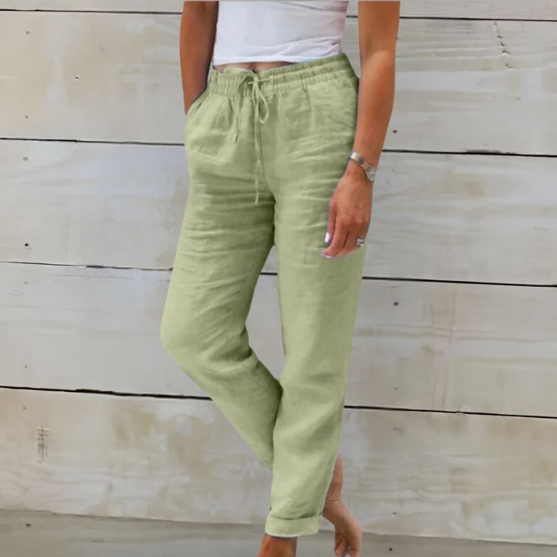 Valenzora | Comfortable cotton trousers in linen