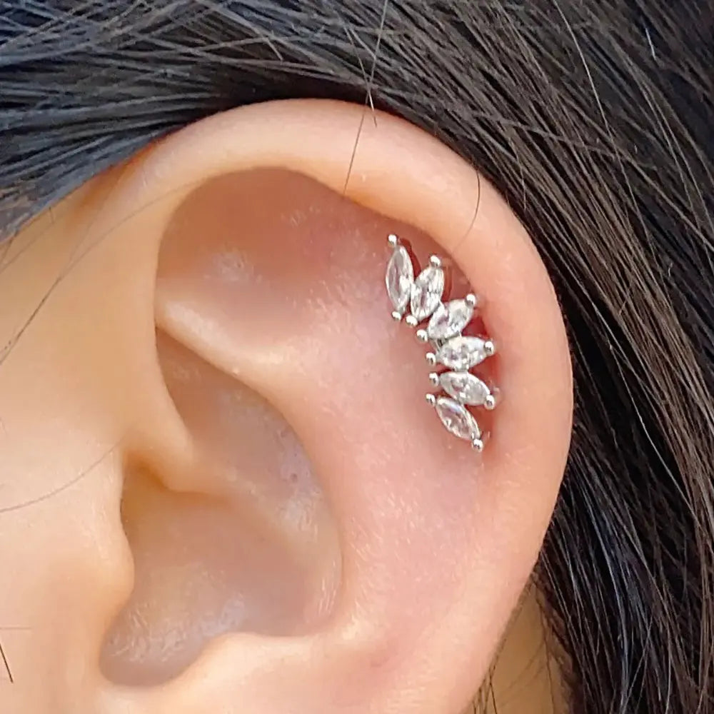 Valenzora | Tragus Helix 925 Silber Ohrringe für Damen