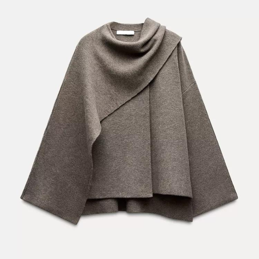 Valenzora | Eleganter Woll-Trenchcoat mit Schal-Set