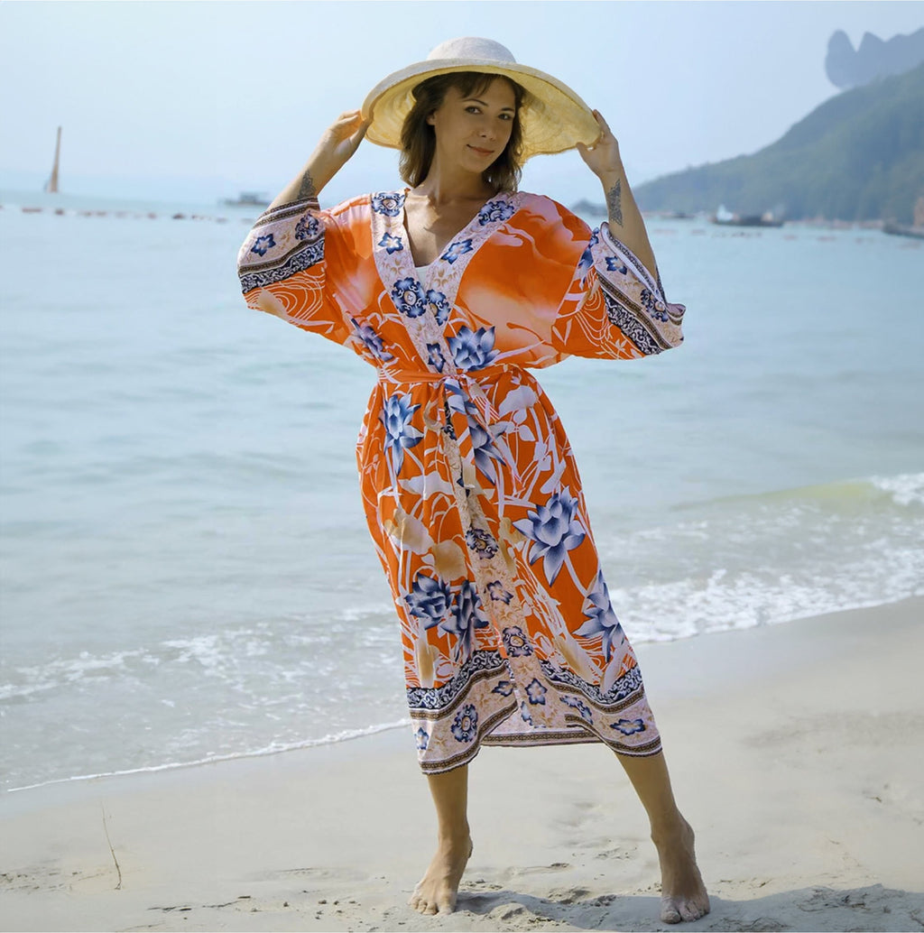 Valenzora | Printed, Kimono-Inspired, Stylish Beach Wrap