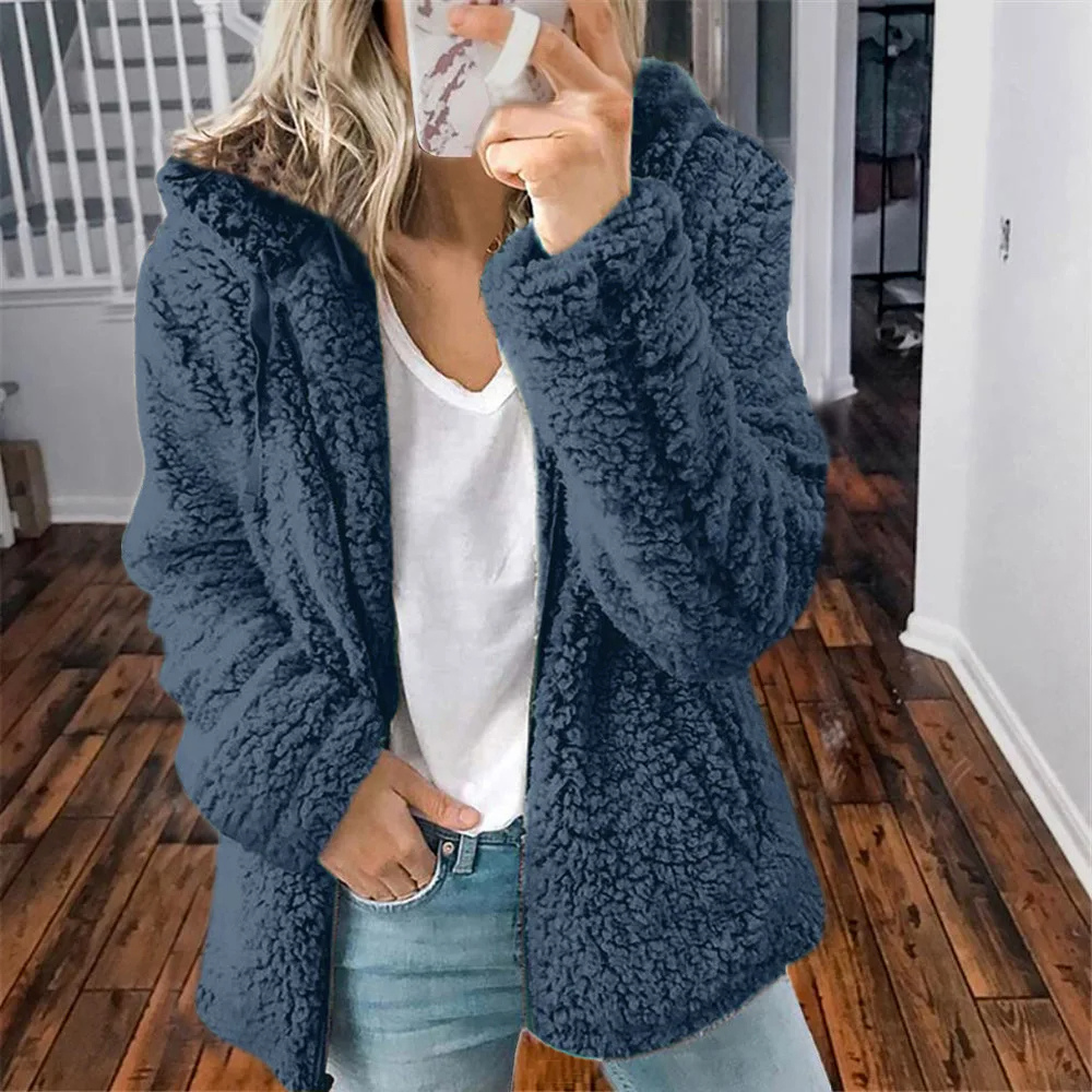 Fleece vest with hood and zipper