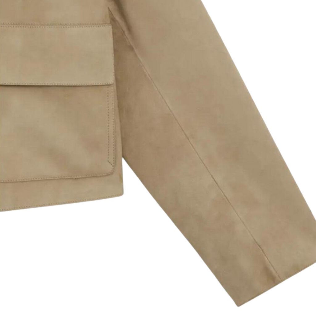 Valenzora | Beige Lederjacke