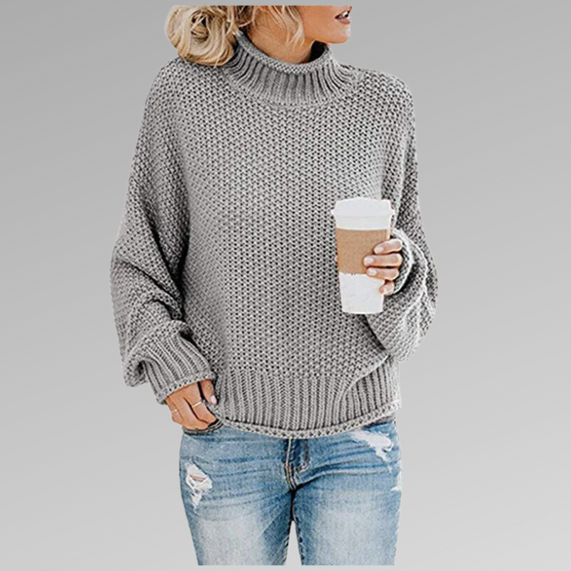 Valenzora - Women's cozy knitted turtleneck sweater